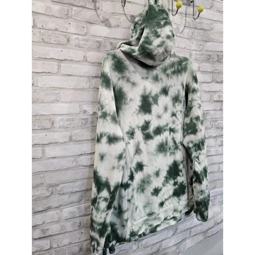 Men‎ Size XL ACDC Lightweight Tie Die Green Sweatshirt Hoodie Hard Rock Band - Picture 7 of 8